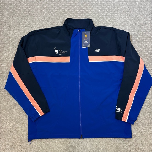 Mens New Balance NYC Marathon 2025 Reflective Stretch Woven Jacket XL New York